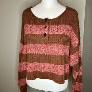 American Eagle Ribbed Crop Women's Sweater